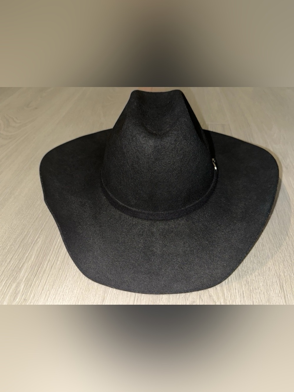 Vintage Bradford Western Resistol XX Premium Wool Black Cowboy Hat 7 Buckle